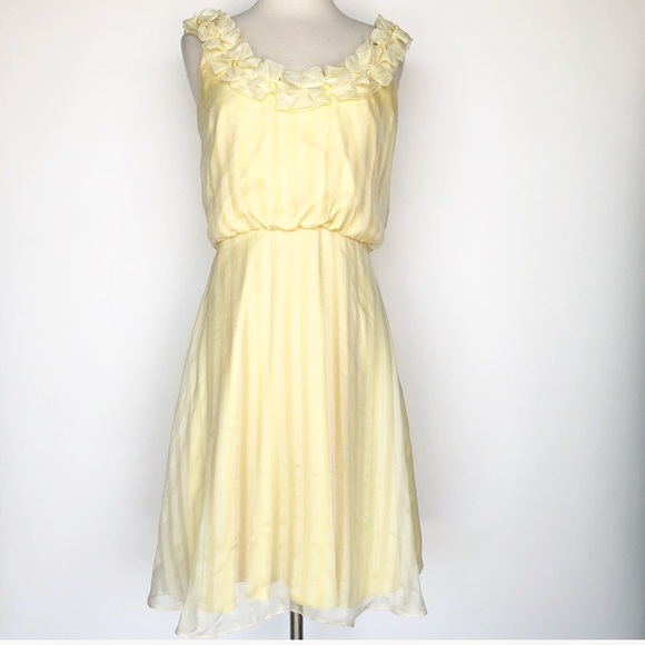light yellow silk dress